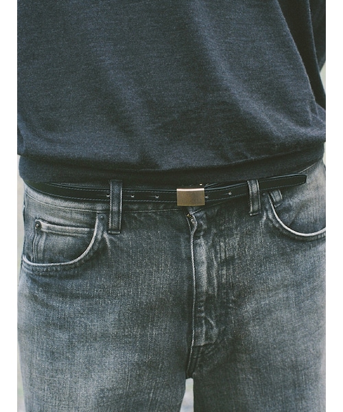 LIDNM(リドム)の「Straight Heritage Denim Pants(デニムパンツ・メンズ・ブラック・S/M/L)」の3枚目の写真