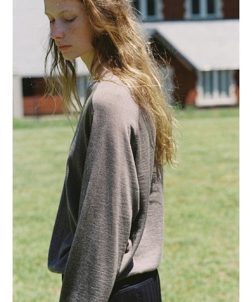 トップス LIDNM W/Si/Ca 18G V Neck Knit LIDNM（リドム）の「W/Si/Ca 18G V Neck Knit（ニット/セーター