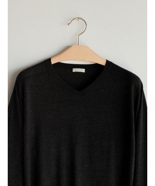 LIDNM（リドム）の「W/Si/Ca 18G V Neck Knit（ニット/セーター