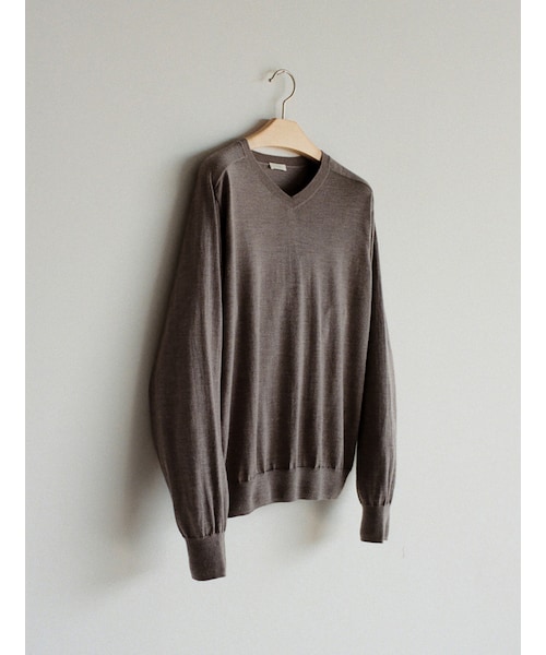 【LIDNM】W/Si/Ca 18G V Neck Knit Mサイズ LIDNM（リドム）の「W/Si/Ca 18G V Neck Knit（ニット/セーター