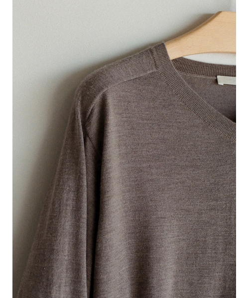 【LIDNM】W/Si/Ca 18G V Neck Knit Mサイズ LIDNM（リドム）の「W/Si/Ca 18G V Neck Knit（ニット/セーター