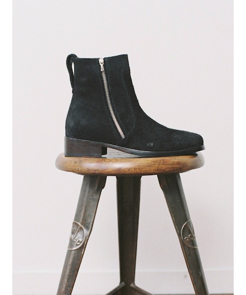 Llife(ライフ)の「Llife SLIGHT SQUARE ZIP BOOTS(ブーツ・メンズ・ブラック・41/42/43)」の1枚目の写真