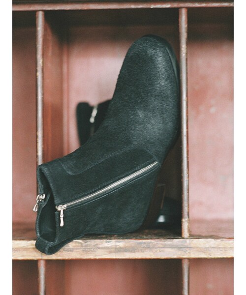 Llife(ライフ)の「Llife SLIGHT SQUARE ZIP BOOTS(ブーツ・メンズ・ブラック・41/42/43)」の4枚目の写真