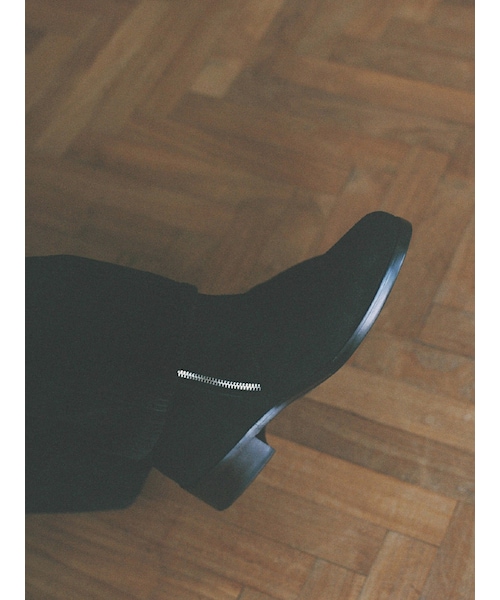 Llife(ライフ)の「Llife SLIGHT SQUARE ZIP BOOTS(ブーツ・メンズ・ブラック・41/42/43)」の6枚目の写真