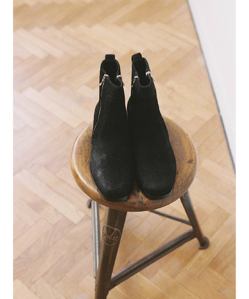 Llife(ライフ)の「Llife SLIGHT SQUARE ZIP BOOTS(ブーツ・メンズ・ブラック・41/42/43)」の7枚目の写真