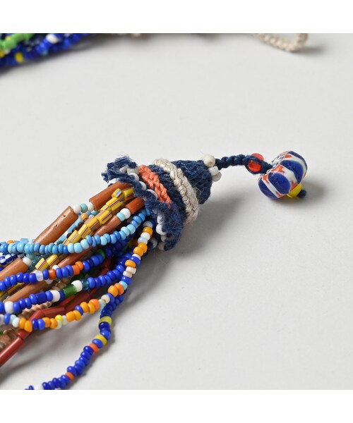 45R（フォーティファイブアール）の「ビーズdeレイレイネックレス（パンツ・メンズ・05-オフミックス/53-アカミックス/72-ブルーターコイズ・00-フリー）」の9枚目の写真