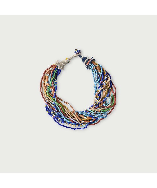 45R（フォーティファイブアール）の「ビーズdeレイレイネックレス（パンツ・メンズ・05-オフミックス/53-アカミックス/72-ブルーターコイズ・00-フリー）」の3枚目の写真