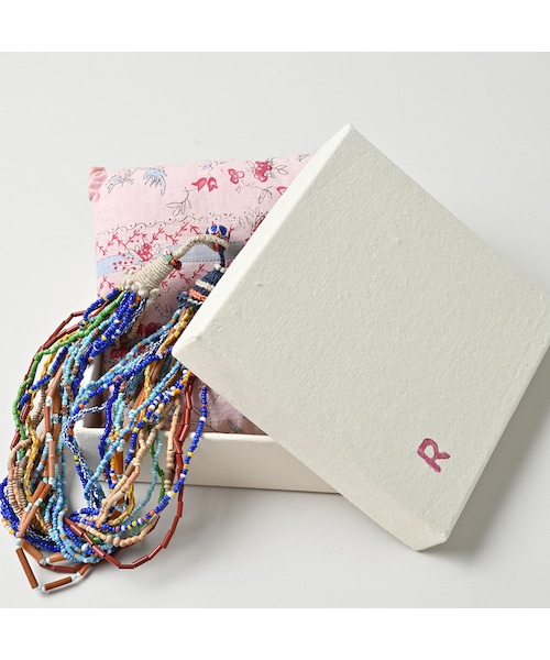 45R（フォーティファイブアール）の「ビーズdeレイレイネックレス（パンツ・メンズ・05-オフミックス/53-アカミックス/72-ブルーターコイズ・00-フリー）」の11枚目の写真