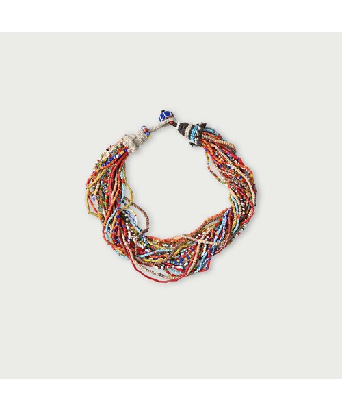 45R（フォーティファイブアール）の「ビーズdeレイレイネックレス（パンツ・メンズ・05-オフミックス/53-アカミックス/72-ブルーターコイズ・00-フリー）」の2枚目の写真