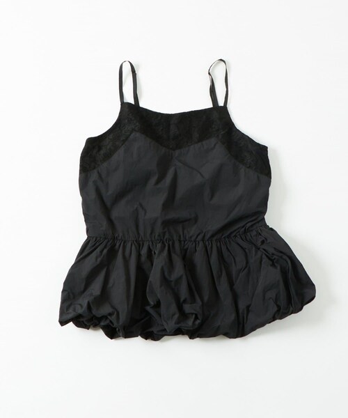 WHO'S WHO gallery（フーズフーギャラリー）の「【AW先行予約】ナイロンバルーンワンピ（チュニック・レディース・ホワイト/ブラック・F）」の2枚目の写真