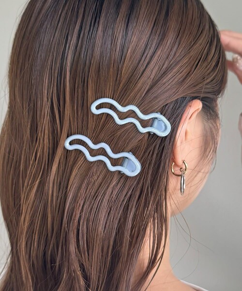 acca ヘアクリップ バレッタストーン装飾 3点セット acca #アッカ #ヘアアクセサリー #ヘアアレンジ #新宿伊勢丹