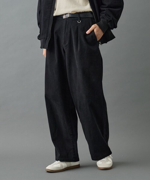 COLONY 2139(コロニートゥーワンスリーナイン)の「【AW先行予約/セットアップ対応】バイオ加工ブラッシュツイルパンツ(チノパンツ・メンズ・ブラウン/ブラック・M/L)」の2枚目の写真