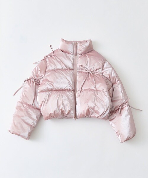 OLIVE des OLIVE（オリーブデオリーブ）の「リボンエコダウンブルゾン