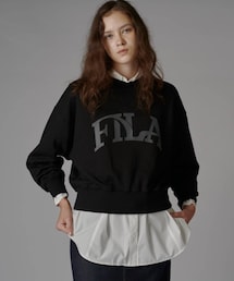 Lui's（ルイス）の「【FILA×Lui's】ロゴスウェット（Tシャツ/カットソー・レディース）」