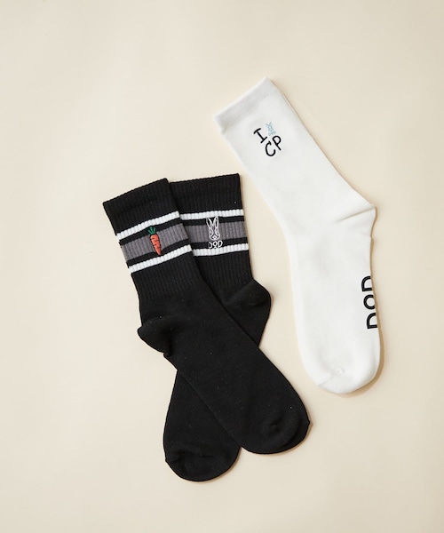 CIAOPANIC TYPY（チャオパニックティピー）の「【DOD】【キッズ】2Pソックス（ソックス/靴下・キッズ・グレー/ホワイト/ブラック・S）」の3枚目の写真