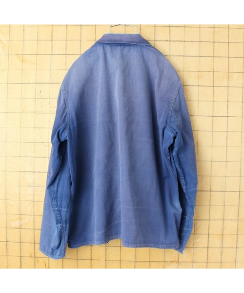 古着 70's イタリア製 ユーロ カバーオールジャケット 54 L labo04onlineshop_us-eurwj-7