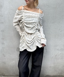 WHO'S WHO gallery | 花柄シャーリングチュニックOP(チュニック)