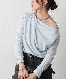 COLONY 2139（コロニートゥーワンスリーナイン）の「ドレープロンＴ（Tシャツ/カットソー）」