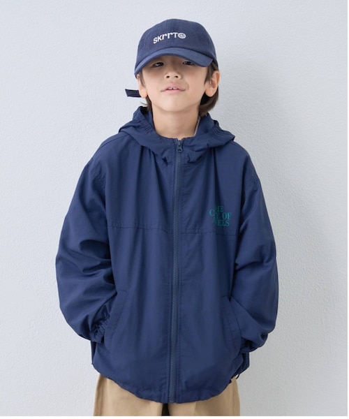 CIAOPANIC TYPY(チャオパニックティピー)の「【KIDS】バック刺繍フードマウンテンパーカー(マウンテンパーカー・キッズ・カーキ/ネイビー/ブラック・S/M/XXL/XL/L)」の3枚目の写真