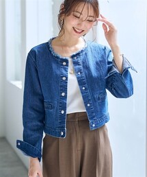 nissen | ノーカラーGジャン【OtonaSMILE】(ジャケット/アウター)