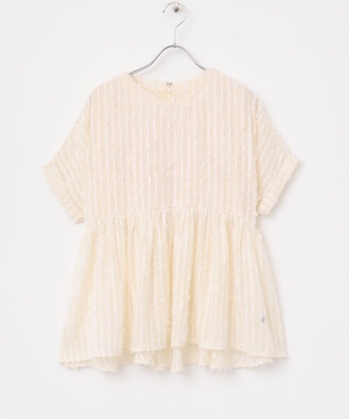 URBAN RESEARCH ROSSO（アーバンリサーチロッソ）の「シアージャガードペプラムブラウス（シャツ/ブラウス・レディース・OFF WHITE/BLACK・FREE）」の11枚目の写真