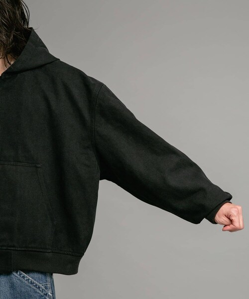 URBAN RESEARCH Sonny Label（アーバンリサーチサニーレーベル）の「ダックフーデッドショートブルゾン（ブルゾン・メンズ・キャメル/ブラック・M/L）」の8枚目の写真