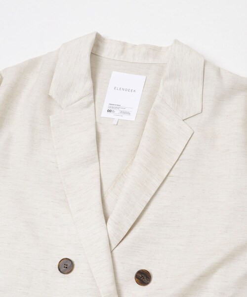 URBAN RESEARCH ROSSO（アーバンリサーチロッソ）の「ELENDEEK　BACK CROSS TAILORED JACKET（テーラードジャケット・レディース・GRY/BGE・Free）」の22枚目の写真