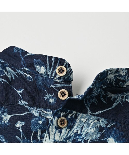 45R（フォーティファイブアール）の「インドカディブーケストライププリントのリボンブラウス（インディゴ）（その他・レディース・73-インディゴ・02-M/03-L）」の13枚目の写真