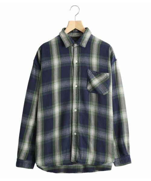 極美品 REMI RELIEF NAVY LABEL オーバーサイズ ネルシャツ 極美品 REMI RELIEF NAVY LABEL オーバーサイズ ネルシャツ REMI