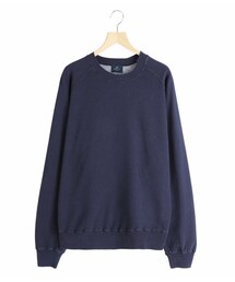 REMI RELIEF NAVY LABEL | 綿アクリル裏毛ラグランクルー	(スウェット)