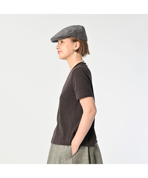 45R（フォーティファイブアール）の「カシミヤのTシャツ（トップス・メンズ・23-グレートップ/83-こげ茶トップ・02-M/03-L）」の6枚目の写真