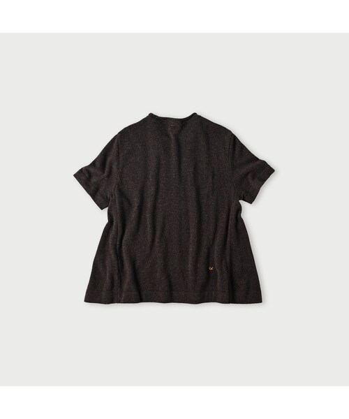 45R（フォーティファイブアール）の「カシミヤのTシャツ（トップス・メンズ・23-グレートップ/83-こげ茶トップ・02-M/03-L）」の3枚目の写真