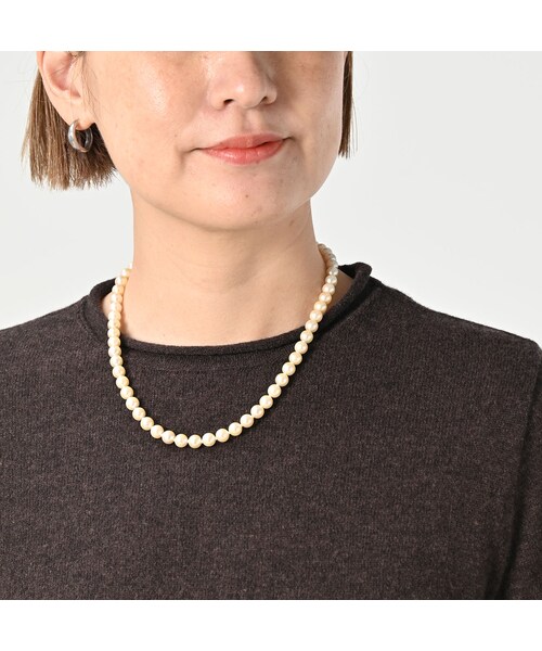 45R（フォーティファイブアール）の「カシミヤのTシャツ（トップス・メンズ・23-グレートップ/83-こげ茶トップ・02-M/03-L）」の8枚目の写真