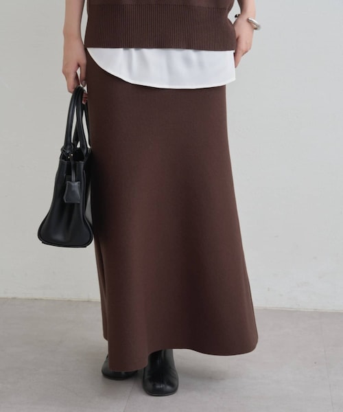 ラウンジドレス　スウェットライクスキッパーニット　マーメイドニットスカートセット LOUNGEDRESS（ラウンジドレス）の「【@_shirabe.s_コラボ】スウェット