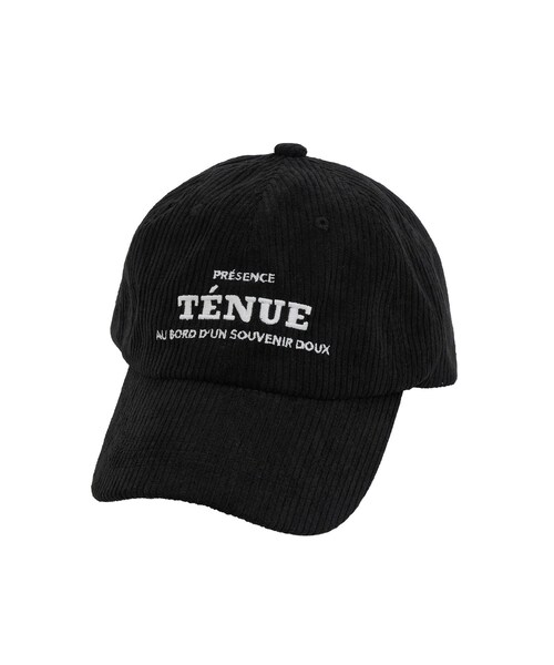 3coins(3coins)の「コーデュロイロゴ刺繍キャップ(キャップ・レディース・アイボリー/ブラック/ネイビー/グリーン・FREE)」の2枚目の写真