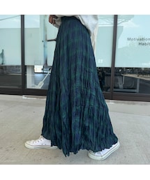 copine | チェック柄ロングスカート(スカート)