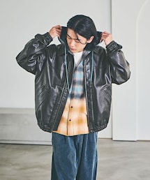 BAYFLOW（ベイフロー）の「ヴィンテージライクエコレザージャケット（ジャケット/アウター・メンズ）」