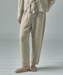 Curensology（カレンソロジー）の「シャギーケーブルニットパンツ（その他）」