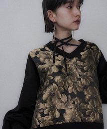 HARE（ハレ）の「ストリングジャガードキリカエVネックトップス（その他）」