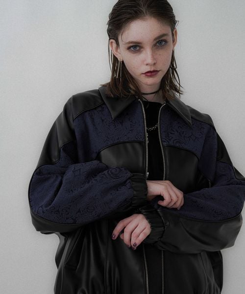 HARE（ハレ）の「フェイクレザージャガードミドルブルゾン（）」 - WEAR