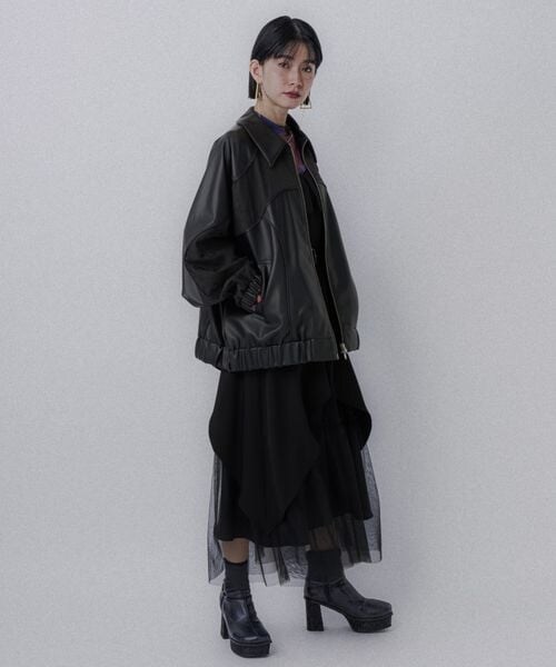 HARE/レザー/ブルゾン/アウター/秋アウター/トラックジャケット/ジャガード HARE/レザー/ブルゾン/アウター/秋アウター/トラックジャケット