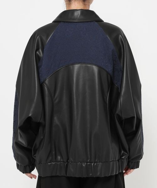 HARE（ハレ）の「フェイクレザージャガードミドルブルゾン（）」 - WEAR