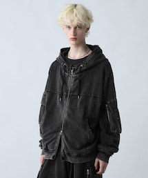 HARE（ハレ）の「ピグメントダブルポケットZIPパーカー（その他）」