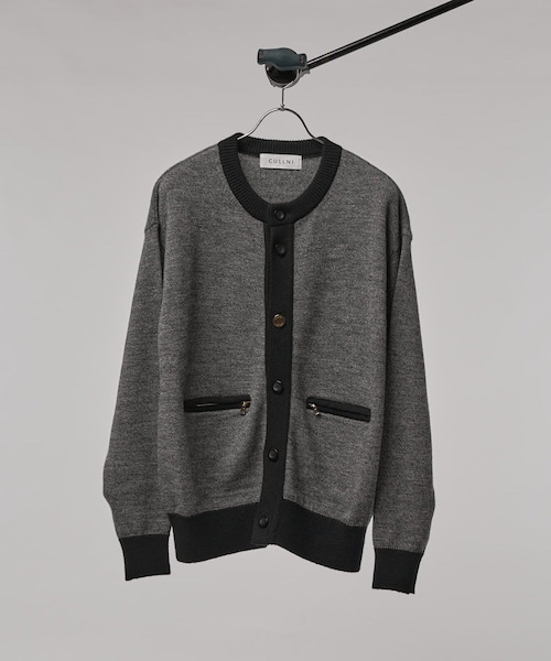 CULLNI/クルニ】クルーネックカーディガン