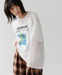PAGEBOY（ページボーイ）の「レイヤードキャットロンT（トップス）」