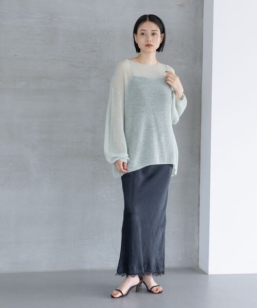 A part by(アパートバイ)の「カトリーヌサテンキャミワンピース(ワンピース/ドレス・レディース・アイボリー 08/ボルドー 38/ネイビー 88・FREE)」の15枚目の写真