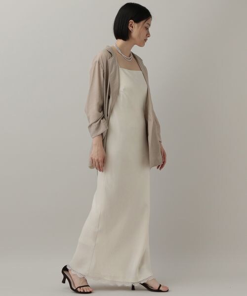 A part by(アパートバイ)の「カトリーヌサテンキャミワンピース(ワンピース/ドレス・レディース・アイボリー 08/ボルドー 38/ネイビー 88・FREE)」の20枚目の写真