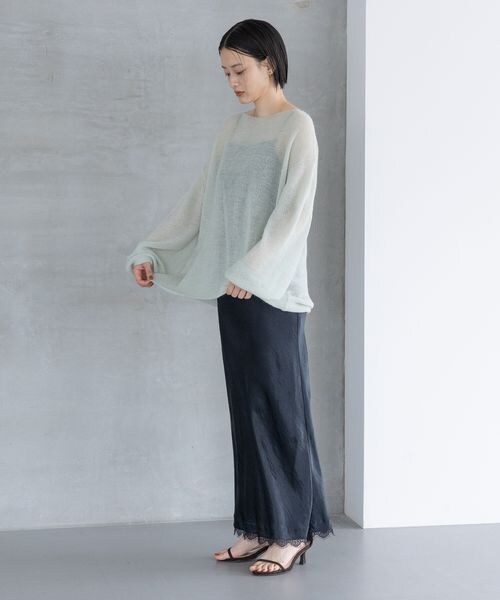 A part by(アパートバイ)の「カトリーヌサテンキャミワンピース(ワンピース/ドレス・レディース・アイボリー 08/ボルドー 38/ネイビー 88・FREE)」の18枚目の写真