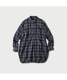 45R（フォーティファイブアール）の「ふわふわ二重織の908スタンドグランパプルシャツ（インディゴ）（その他・レディース）」