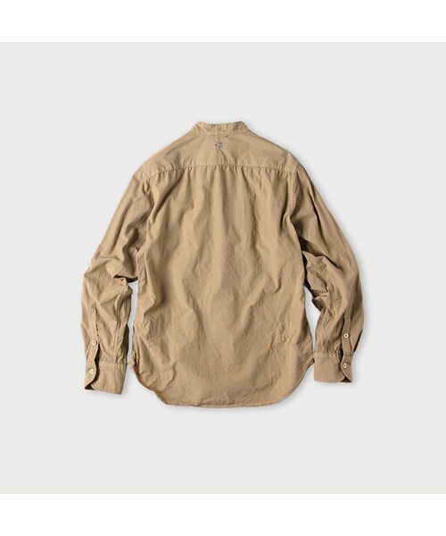 45R（フォーティファイブアール）の「ダンプ小花刺繍のピンタックプティローファーシャツ（再び）（その他・レディース・02-シロ/12-ベージュ/62-カーキ/75-ネイビー・02-M/03-L）」の5枚目の写真